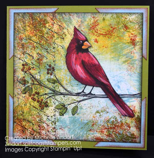 Woven Cardinal – Stampin’ Up! Card
